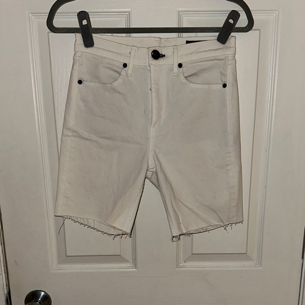Rag & Bone Ivory Denim Shorts
